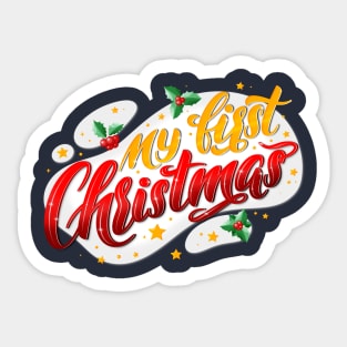 My first Christmas Sticker